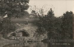 Devil's Cave, North Aurora, Illinois Postcard