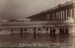 Big Breakers, Long Beach, CA Postcard