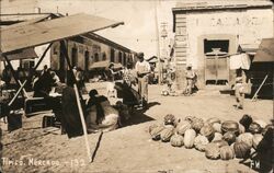 Typical Market Scene Postcard