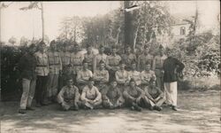 Group of Soldiers in Uniform Postcard