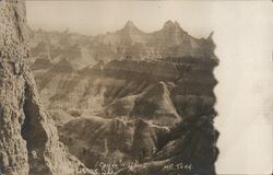 Cedar Hill, Badlands, SD South Dakota M.E. Todd Postcard Postcard Postcard