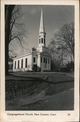 Congregational Church, New Canaan, Conn. Postcard