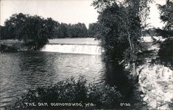 The Dam, Oconomowoc, Wisconsin Postcard