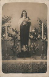 Statue of Mary, Postcard from Brno, Czechoslovakia Postcard Postcard