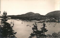 Bar Harbor and Mountains, Maine Postcard