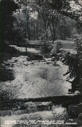 Swiftwater Inn, Swiftwater PA - Scene from the Porch Postcard