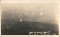 Part of Surrendered German Fleet, Nov. 21, 1918 Postcard