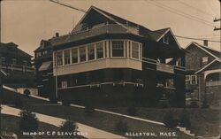 Home of C.P. Seaverns, Allerton, Mass. Massachusetts Postcard Postcard Postcard