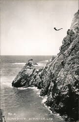 Cliff Diver, Acapulco, Gro. Postcard