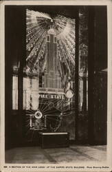 A Section of the Main Lobby of the Empire State Building - Tallest in the World - 1250 Feet High New York, NY Postcard Postcard Postcard