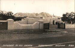 Entrance to Old Church, Tumacacori Mission Arizona Postcard Postcard Postcard