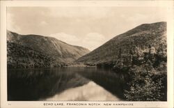 Echo Lake, Franconia Notch, New Hampshire Postcard