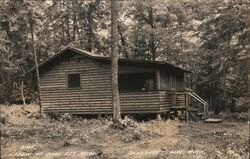 Cabin at Birch City Resort, Round Lake, MN Postcard