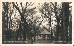 Getzendaner Memorial Park, Waxahachie, TX Postcard