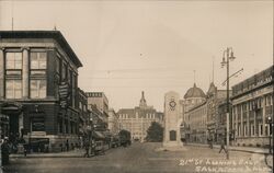 21st St Looking East, Saskatoon Sask Postcard