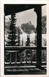 Mt. Mitre from balcony Alberta Canada Postcard Postcard Postcard