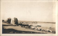 Sand and Boulders Postcard