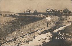 Ipswich Bluffs, Houses along the shore Postcard