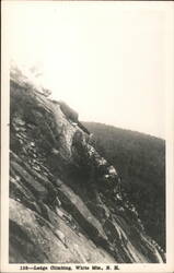 Ledge Climbing, White Mountains, New Hampshire Postcard