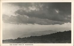 Sunset from Mt. Washington Postcard