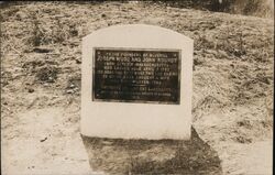 Founders Monument, Joseph Wood & John Roundy, Blue Hill, ME Postcard