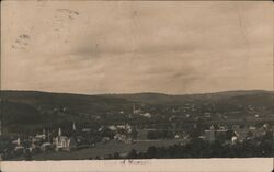 View of Monson, MA Massachusetts Postcard Postcard Postcard