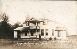 Lutheran Parsonage, Luck, Wisconsin Postcard