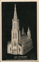 Ulm Cathedral Miniature Model, Chicago World's Fair Illinois 1933 Chicago World Fair Postcard Postcard Postcard