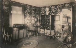 Interior, Fruitlands c1920 Postcard