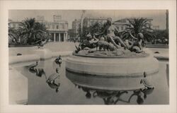 Uruguay Montevideo Fountain in Plaza Independencia Park Postcard