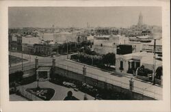 Uruguay - Montevideo. A bird's-eye view from the roof of the Park Hotel. Postcard