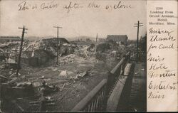 Meridian, Mississippi After the Cyclone Postcard Postcard Postcard