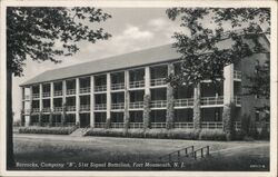 Barracks, Company "B", 51st Signal Battalion, Fort Monmouth Postcard