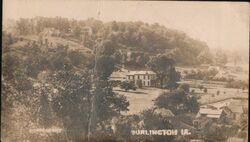 Burlington IA North of City Postcard