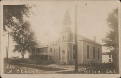 M. P. Church, Felton, Delaware Postcard