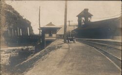 Harpers Ferry Train Depot, WV - 1909 West Virginia Postcard Postcard Postcard