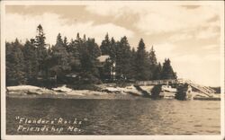 Flanders Rocks, Friendship, Maine Postcard Postcard Postcard