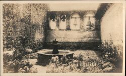 Mission San Juan Capistrano, Calif. Belfry and Fountain Postcard