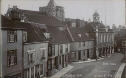 Market Street, Rye, Town Hall, Flushing Inn Postcard