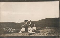 Group Portrait in Valley of Tolland, Colorado Postcard