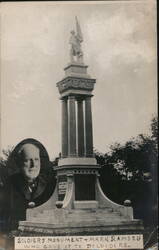 Soldiers Monument, Mark Ramsey Postcard