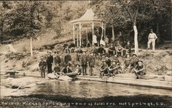 Kansas Soldiers at Hot Springs, South Dakota Postcard Postcard Postcard