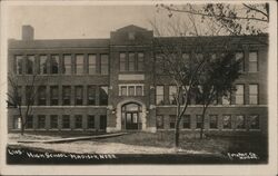 High School - Madison, Nebr. Postcard