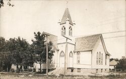 E. Church, Albion, NE Real Photo Postcard Nebraska Postcard Postcard