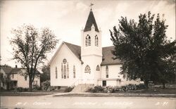 M. E. Church, Madison, Nebraska Postcard