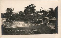 Agus River near Camp Marahui, Mindanao, PI Postcard