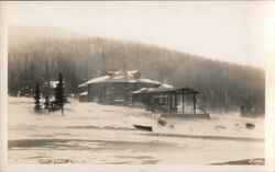 Blizzard at Echo Lake Lodge, CO Colorado Postcard Postcard Postcard