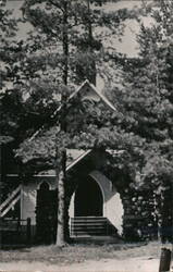 Episcopal Church, Bois Blanc Island Points Aux Pins, MI Postcard Postcard Postcard