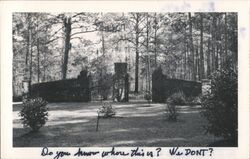 Stone Gate and Hedge Bois Blanc Island, MI Postcard Postcard Postcard