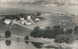 Aerial View of a Farm Bois Blanc Island, MI Postcard Postcard Postcard